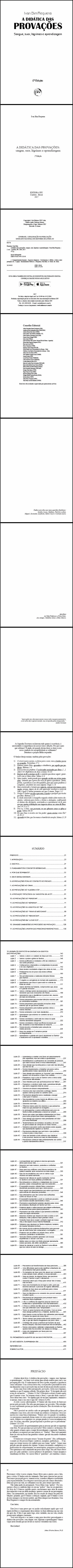 A DIDÁTICA DAS PROVAÇÕES:<br> sangue, suor, lágrimas e aprendizagem<br> 2ª Edição